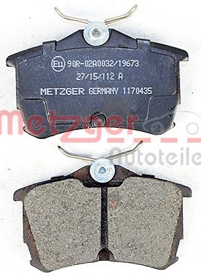 METZGER 1170435 Bremsbelagsatz, Scheibenbremse